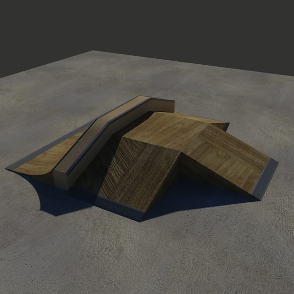 3d model funbox skate - Funbox Ramp & Mini by SuIXo